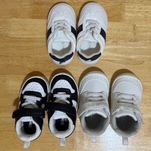 4 Baby Shoe Bundle- Black And White.